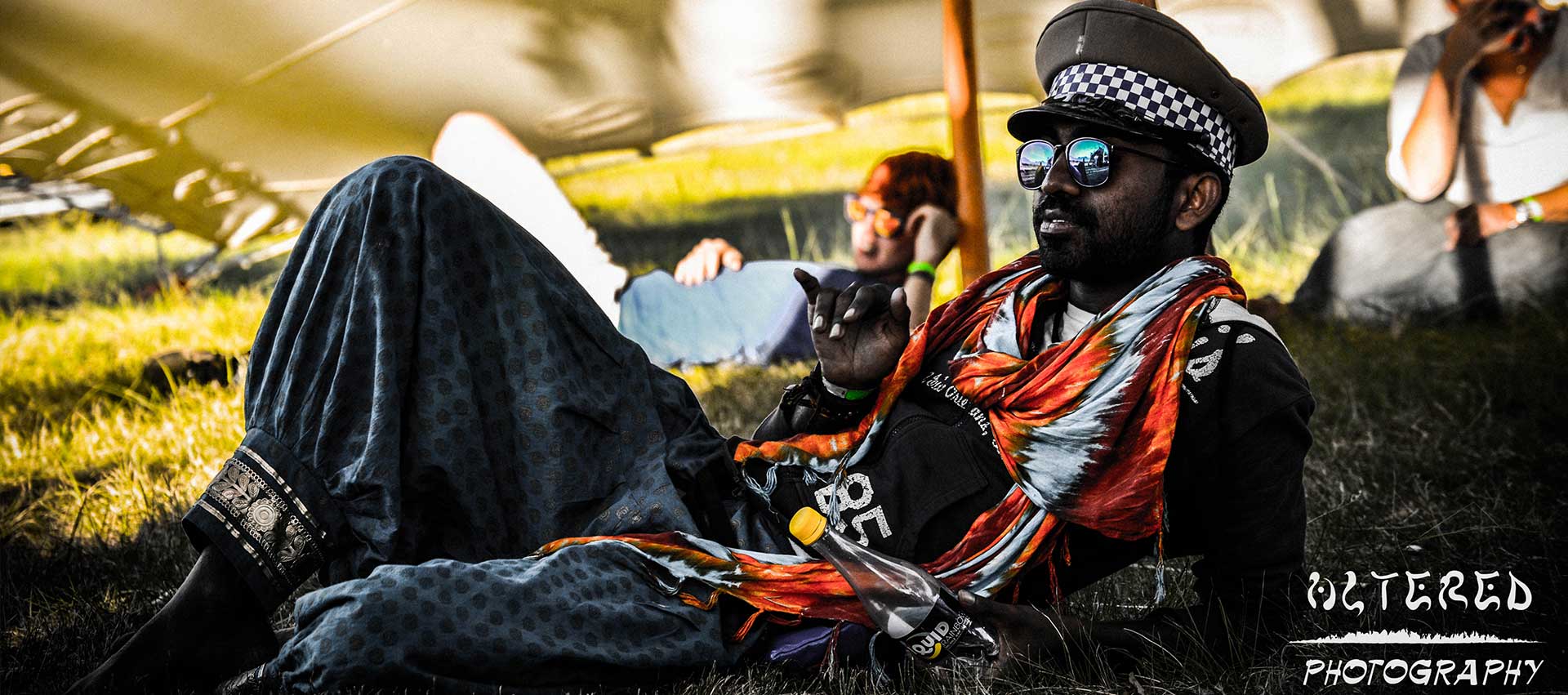 Man chilling at Flutterwacken Boogie